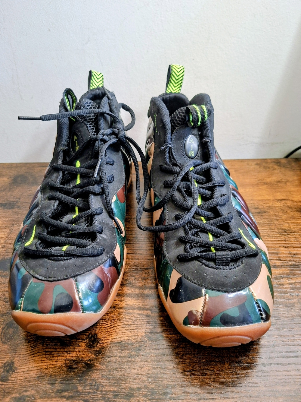 Nike Air Foamposite Pro97 Men's Size 11 Green Army Camo Sneakers 587547-300